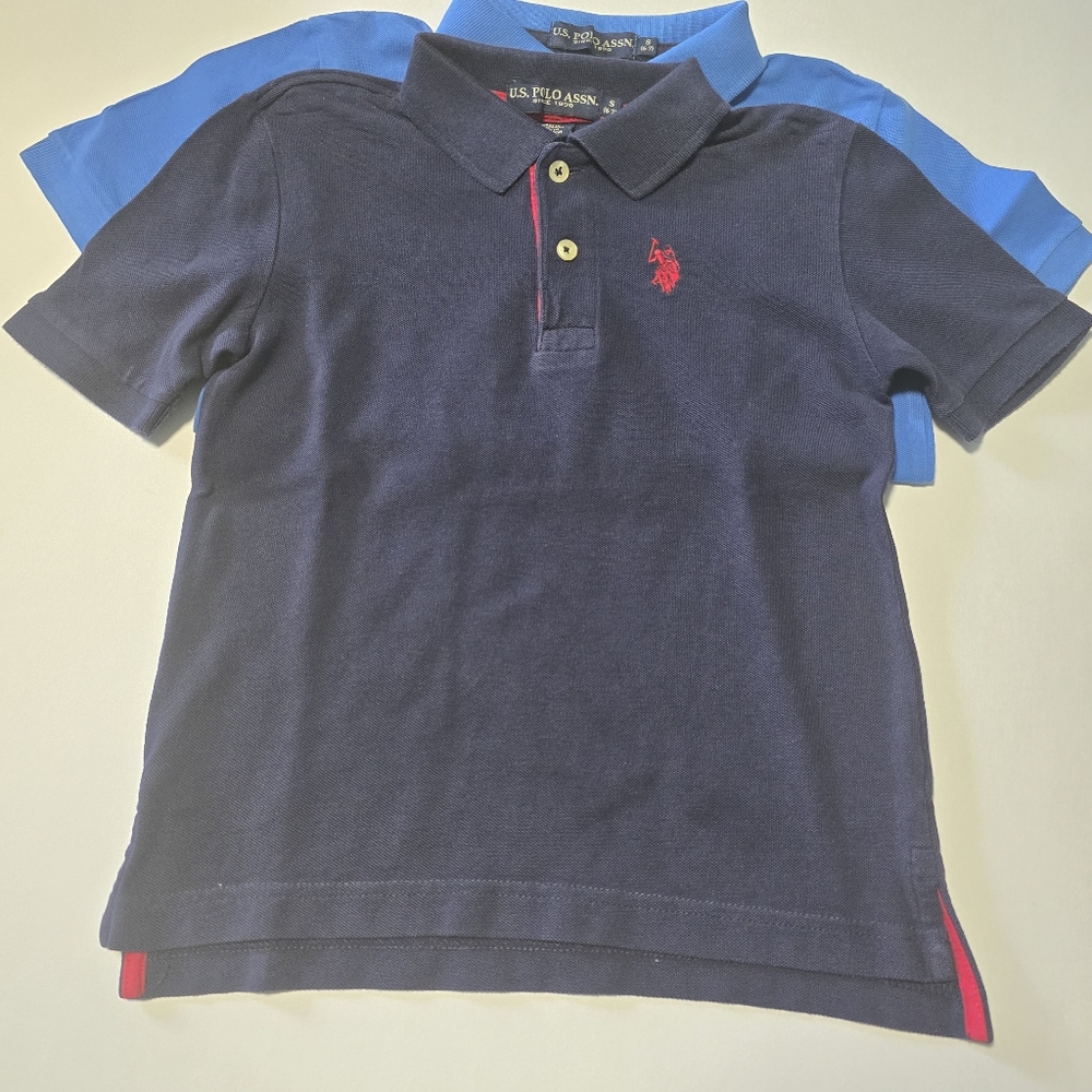U.S. Polo Assn. Cotton Size S (6-7) Boys' Red, Blue, and Navy Shirts Bundle - Picture 5 of 12